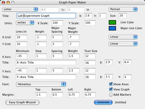 Click to view Graph Paper Maker 2.4.0 screenshot