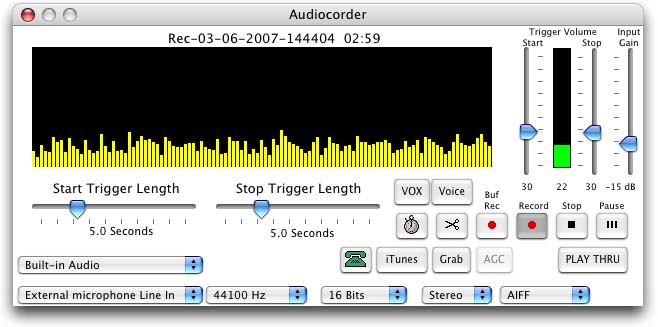 audio recorder mac free